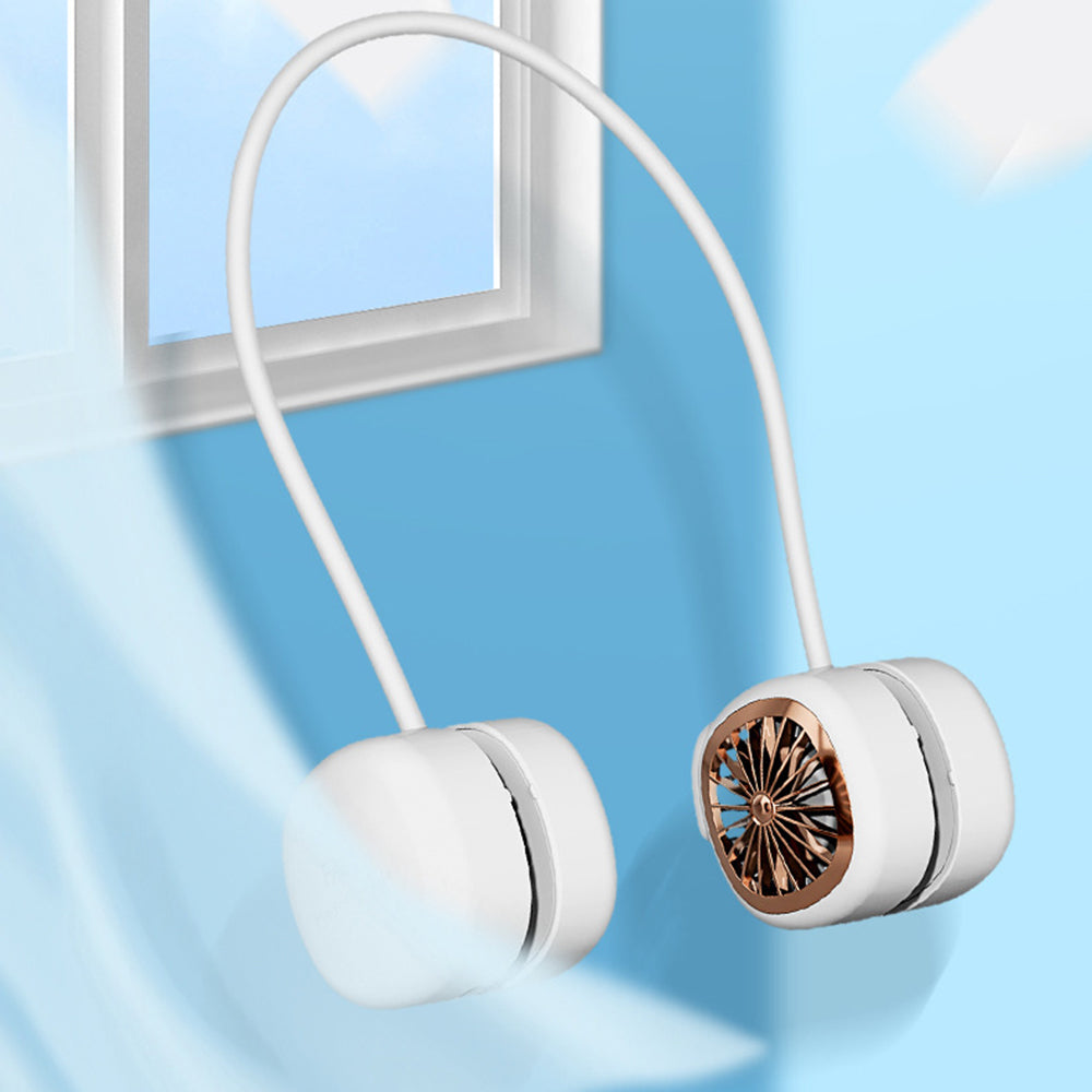P70 Foldable USB Charging Hanging Neck Mini ABS Cooling Fan Summer Mute Fan Cooler