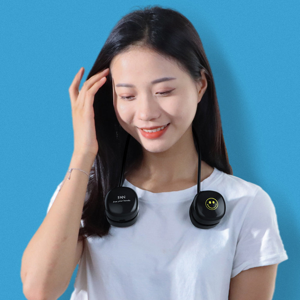 P70 Foldable USB Charging Hanging Neck Mini ABS Cooling Fan Summer Mute Fan Cooler