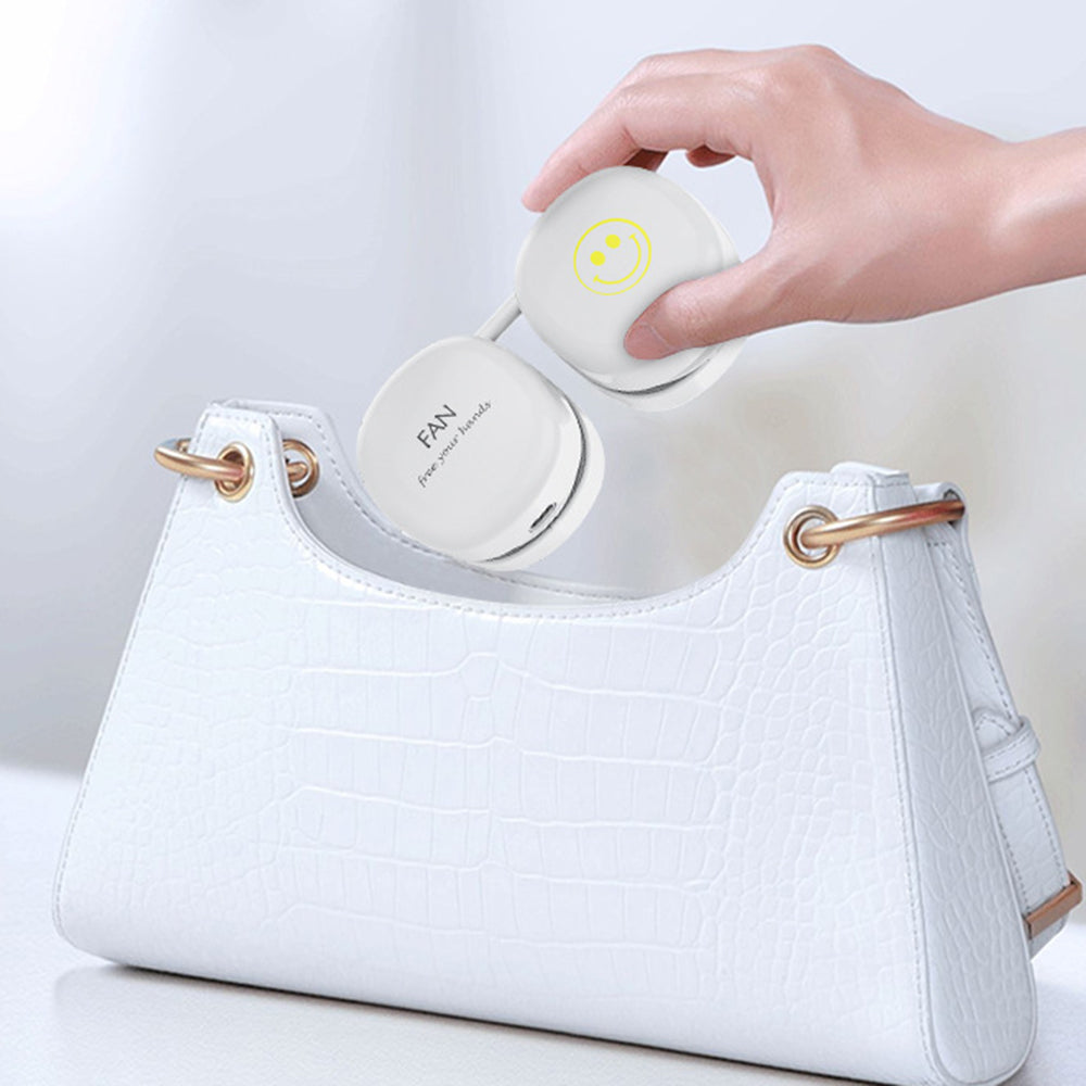 P70 Foldable USB Charging Hanging Neck Mini ABS Cooling Fan Summer Mute Fan Cooler