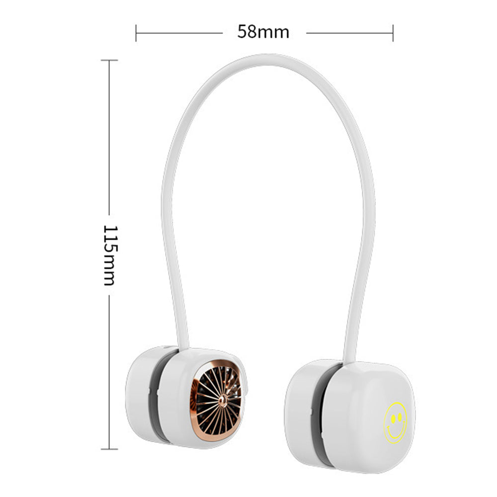 P70 Foldable USB Charging Hanging Neck Mini ABS Cooling Fan Summer Mute Fan Cooler