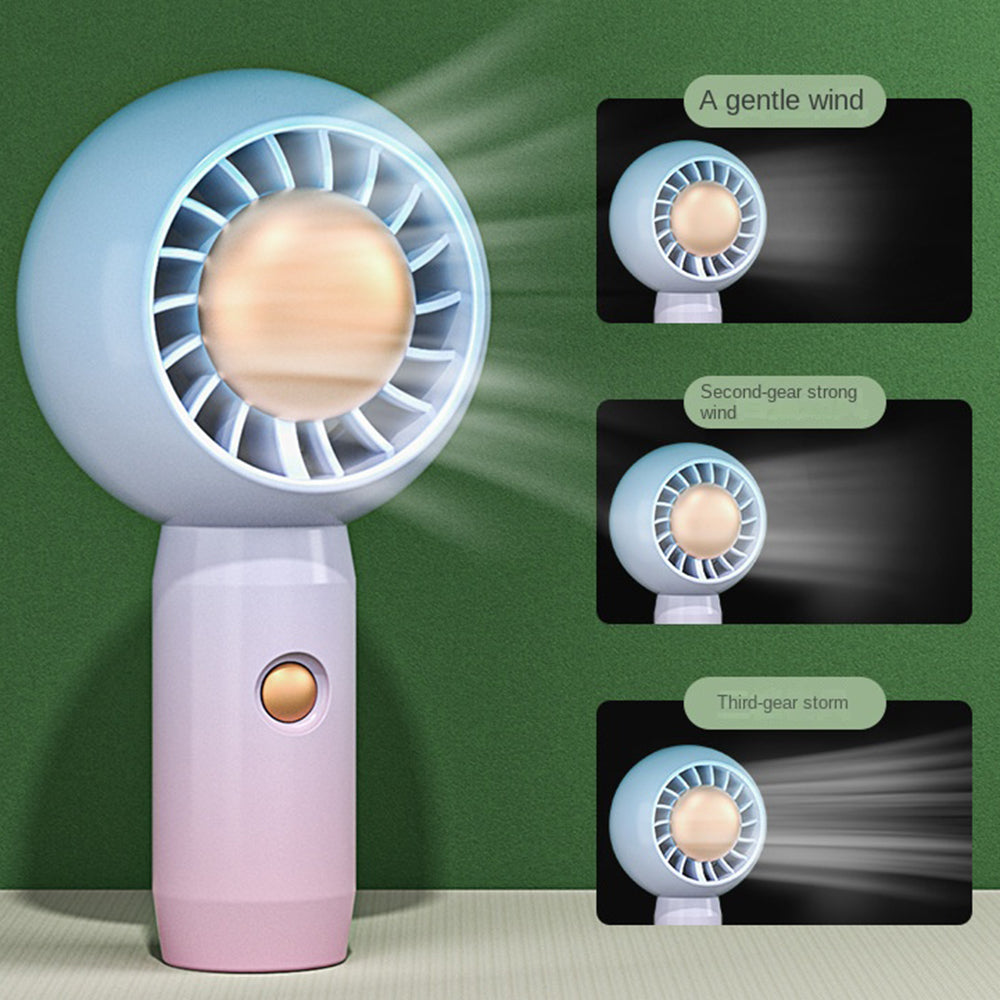 Space Y Storm Hand-held Fan Portable USB Rechargeable ABS Cooling Fan Mini Summer Mute Fan