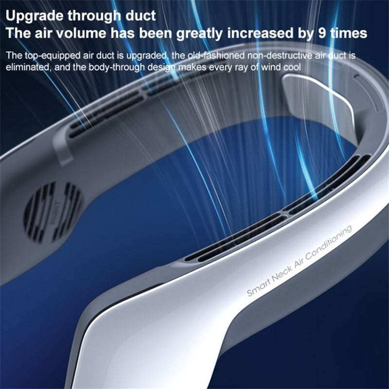 WEKOME F60 Smart Neck-Mount Cooling Fan Digital Display Portable Air Conditioner Wearable Personal Air Cooler