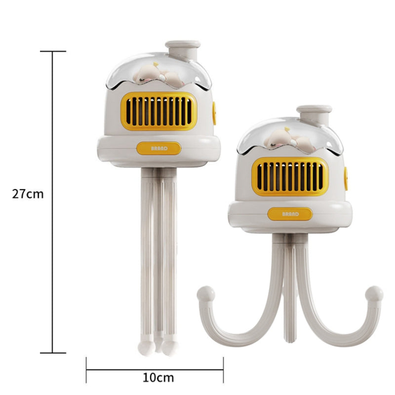 Stroller Cooling Fan Flexible Tripod Clip-on Silent Fan Handheld Personal Fan for Dormitory (No Shaking)