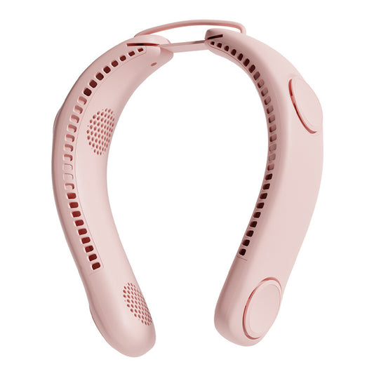 Portable Foldable Neck Fan USB Rechargeable 4-Core Wearable Cooling Fan