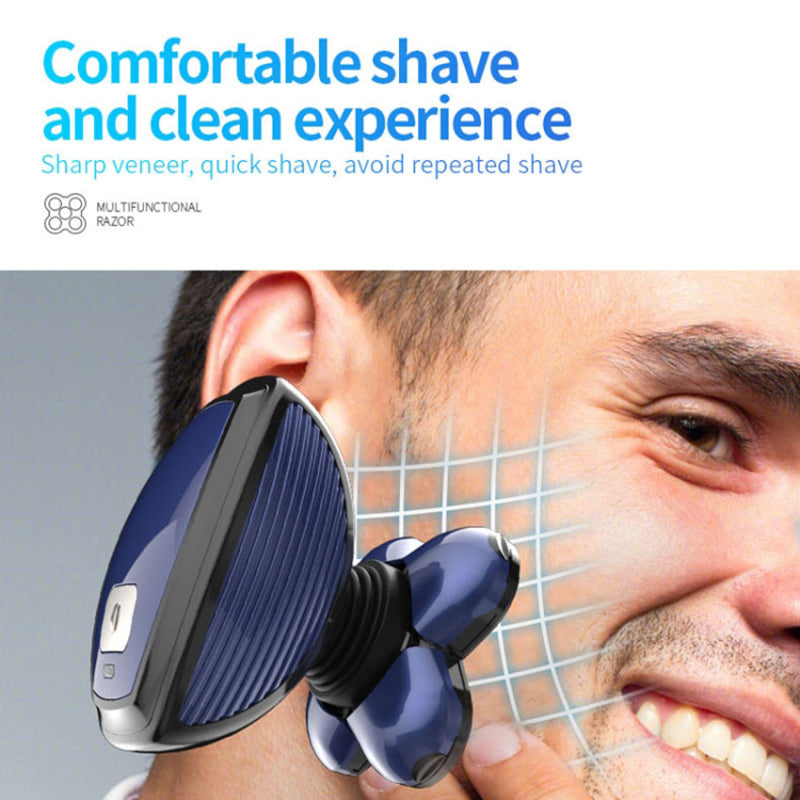 MARSKE MS-3400 Men's Electric Head Shaver Bald Head Waterproof Razor 4-in-1 Wet / Dry Grooming Kit (No Oil Bottle)