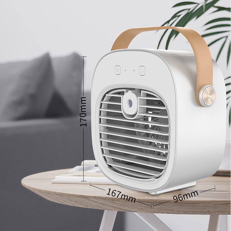 F12 Water-cooled Fan Low Noise Nano Spray Refrigeration Fan Mini Desktop Air Cooler