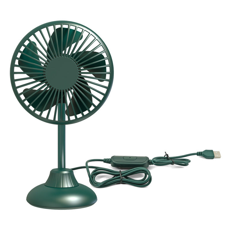 F502 Car Interior Mute Fan USB Powered 3 Wind Speeds Adjustable Automotive Cooling Fan