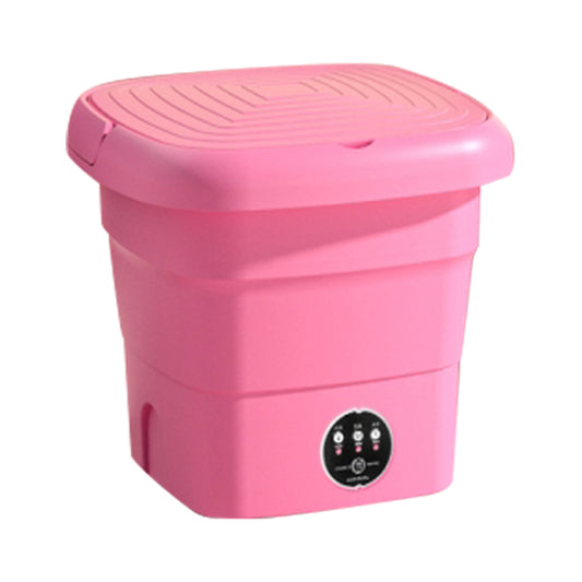 4.5L Mini Collapsible TPE+PP Washing Machine Smart Timing Underwear Cleaning Machine, EU Plug