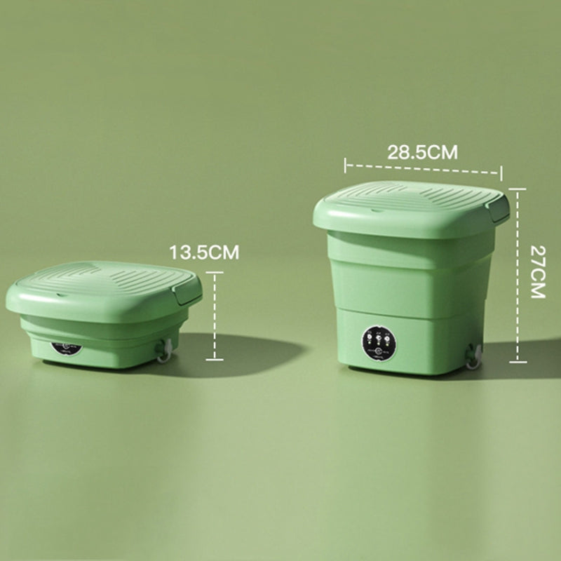 4.5L Mini Collapsible TPE+PP Washing Machine Smart Timing Underwear Cleaning Machine, EU Plug