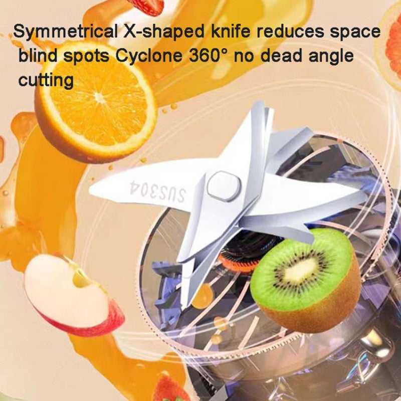 BLENDER 500ml Juicer Cup USB Rechargeable Handheld Fruit Mixer Bottle Juicer (BPA-Free, NO FDA Certification)