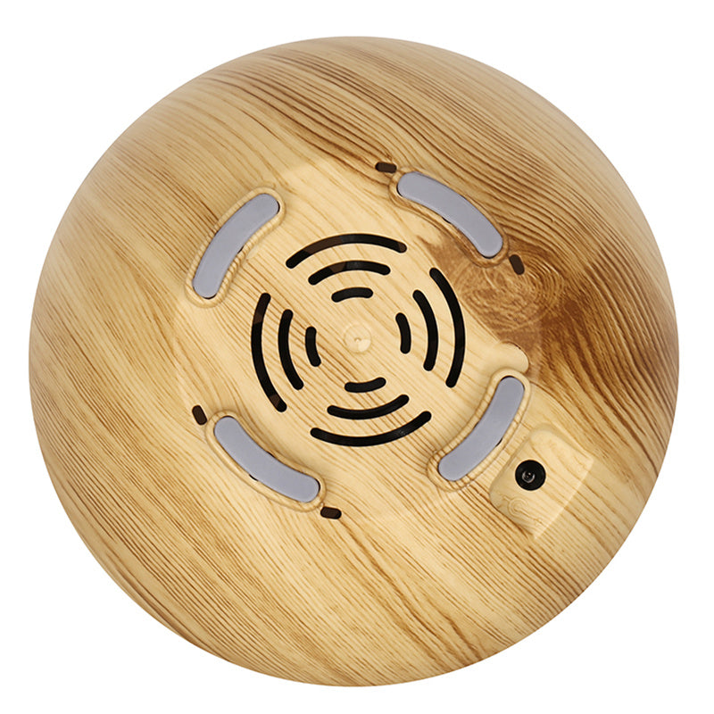 160ml Wood Grain Hollow Humidifier Auto Power-Off Colorful Light Mist Humidifier (No CE Certificate)