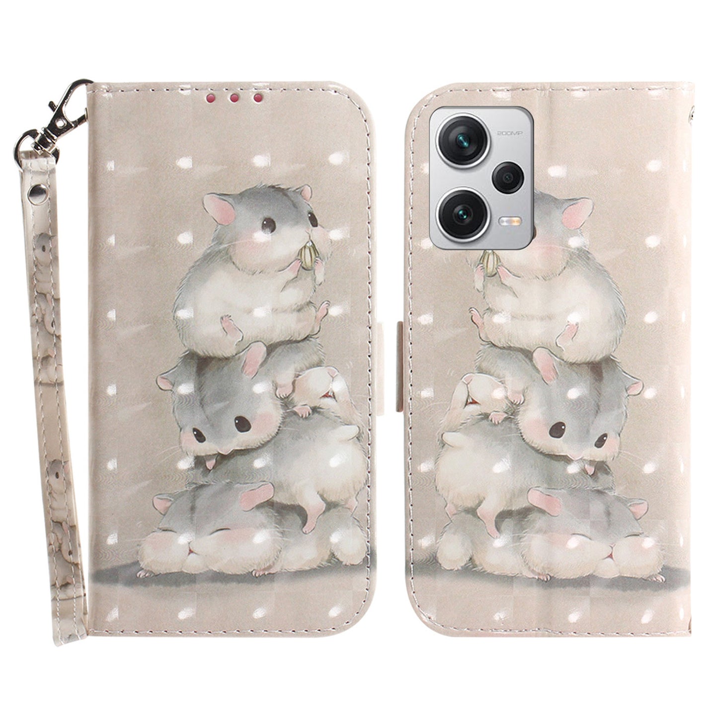 For Xiaomi Redmi Note 12 Pro+ 5G Shockproof PU Leather Phone Case Stand Wallet