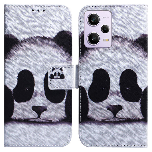 For Xiaomi Poco X5 Pro 5G / Redmi Note 12 Pro 5G / 12 Pro Speed 5G Phone Case Pattern Printing PU Leather Wallet Stand Cover with Strap