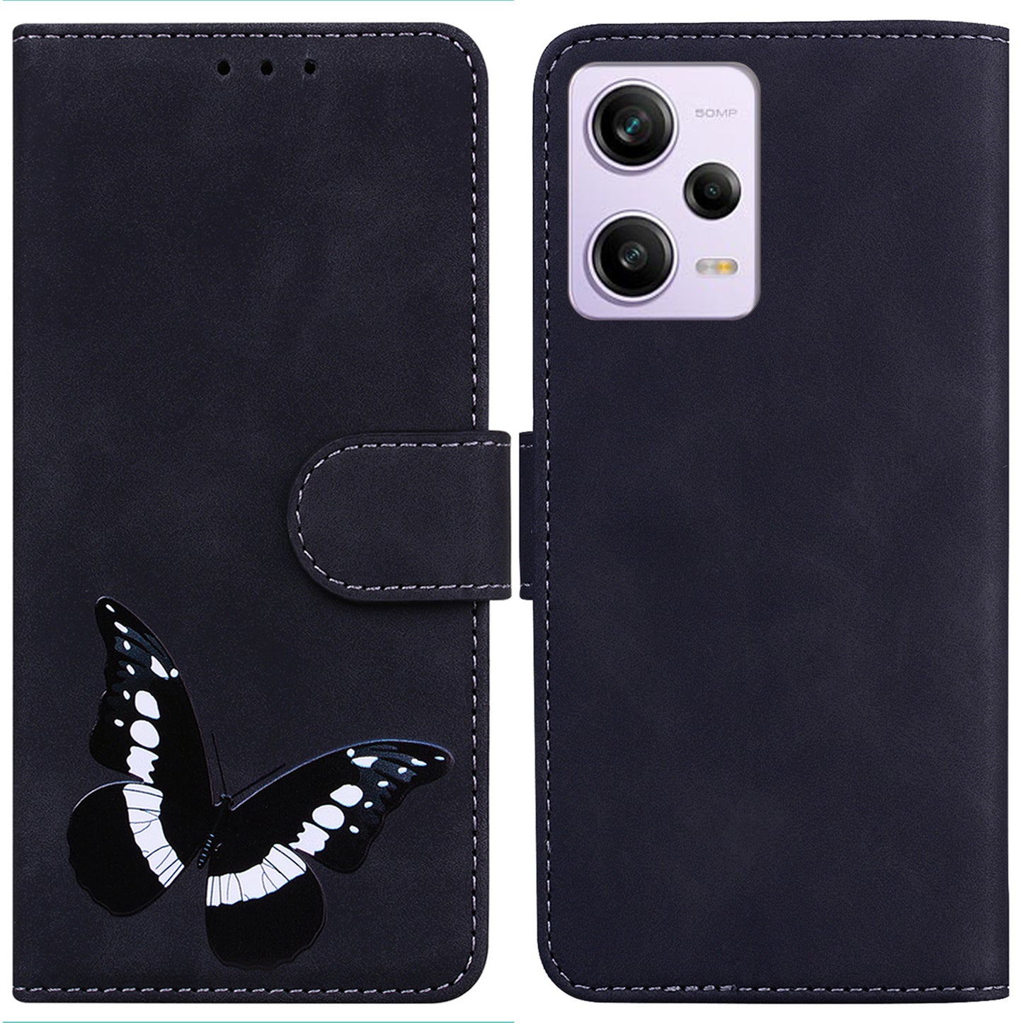 For Xiaomi Redmi Note 12 Pro 5G / Note 12 Pro Speed 5G / Poco X5 Pro 5G Butterfly Printing Phone Cover