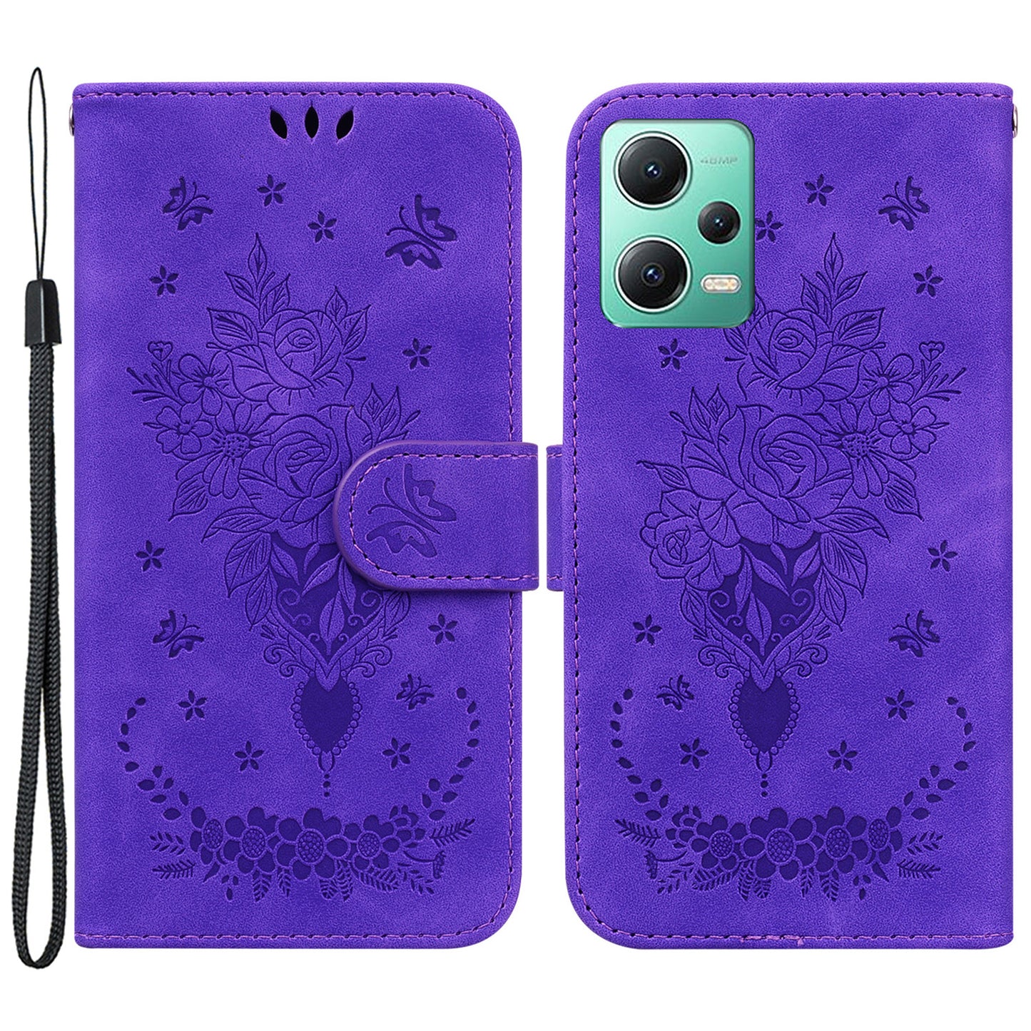 For Xiaomi Poco X5 5G / Redmi Note 12 5G (Global) / (India) / (China) Shockproof PU Leathe Phone Cover with Stand Wallet