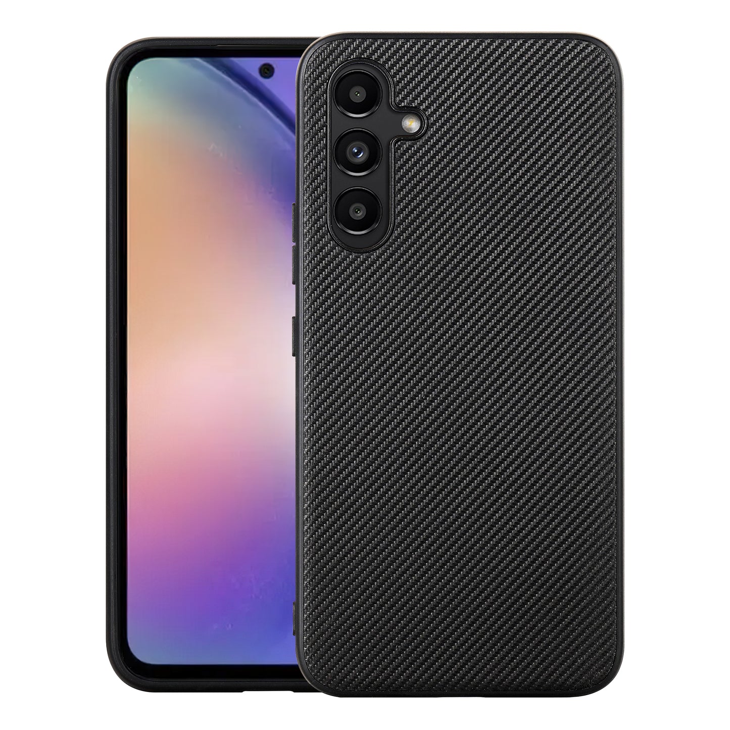 VILI TC Series TPU Cover for Samsung Galaxy A54 5G Case Textured Leather Coated Protective Case