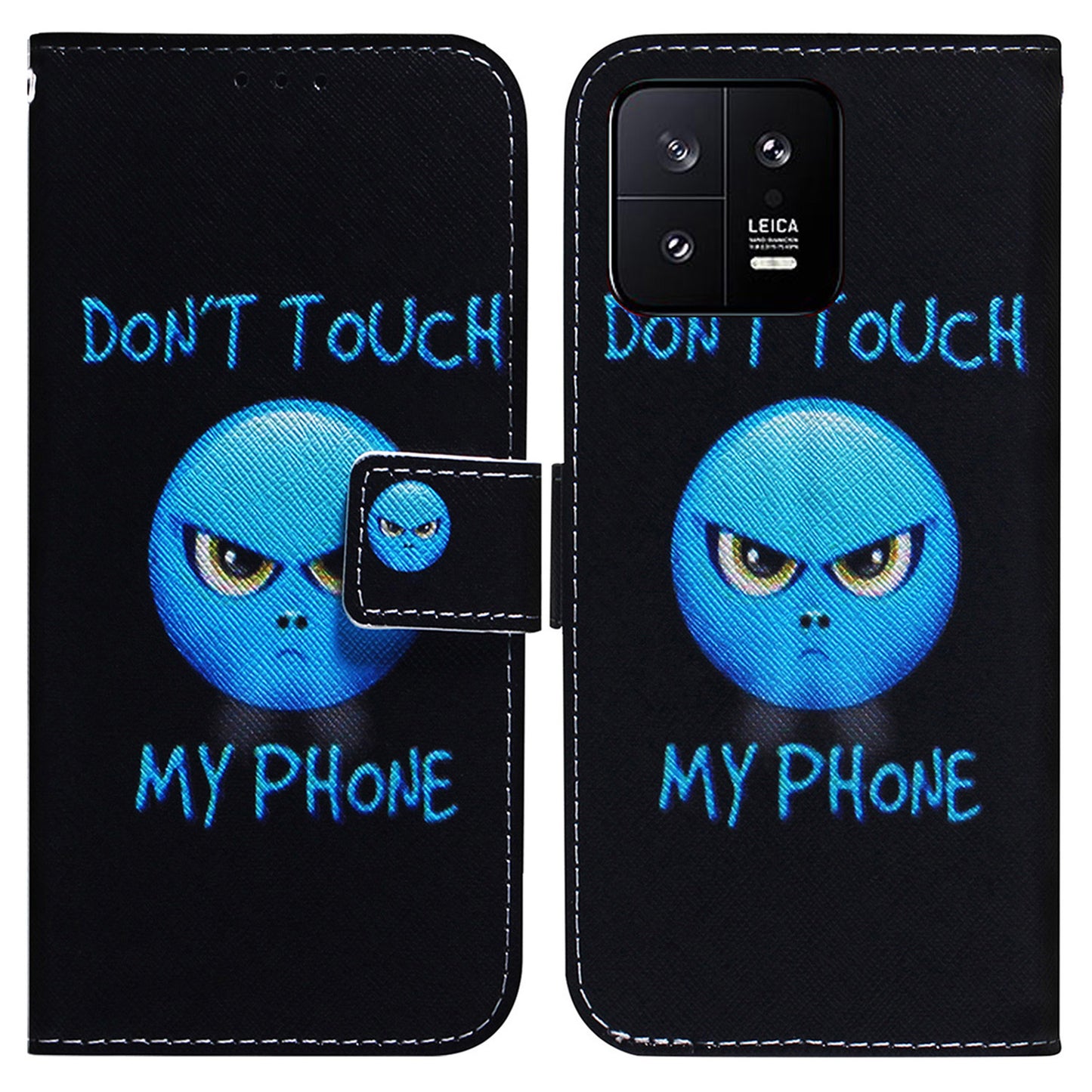 For Xiaomi 13 5G PU Leather Wallet Phone Case Pattern Printing Folding Stand Cover with Strap