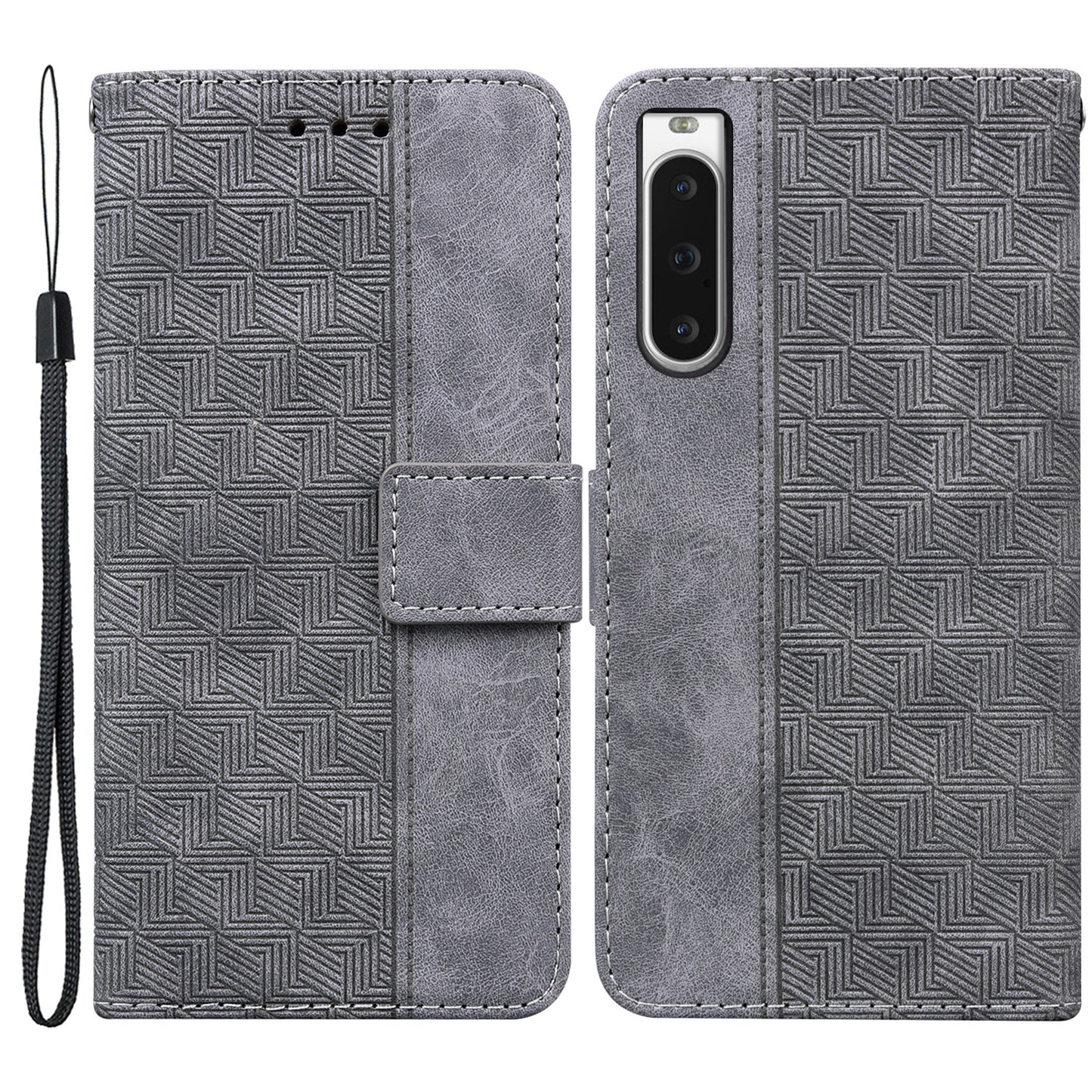 For Sony Xperia 10 V Phone Case Phone Wallet Stand Protective Cover Imprinted Leather Case