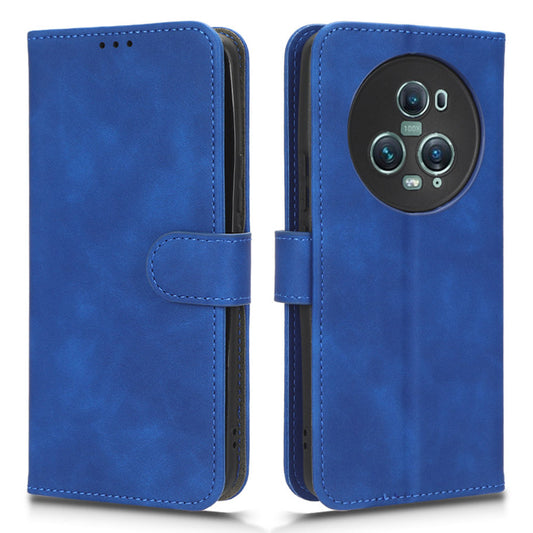 For Honor Magic5 Pro Flip Leather Phone Case Stand Wallet Skin-friendly Drop-proof Cell Phone Cover