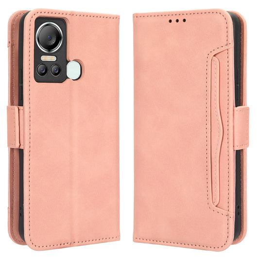 For Itel S18 / S663L / Vision 5 Multiple Card Slots Stand Cover Anti-drop PU Leather Wallet Phone Case