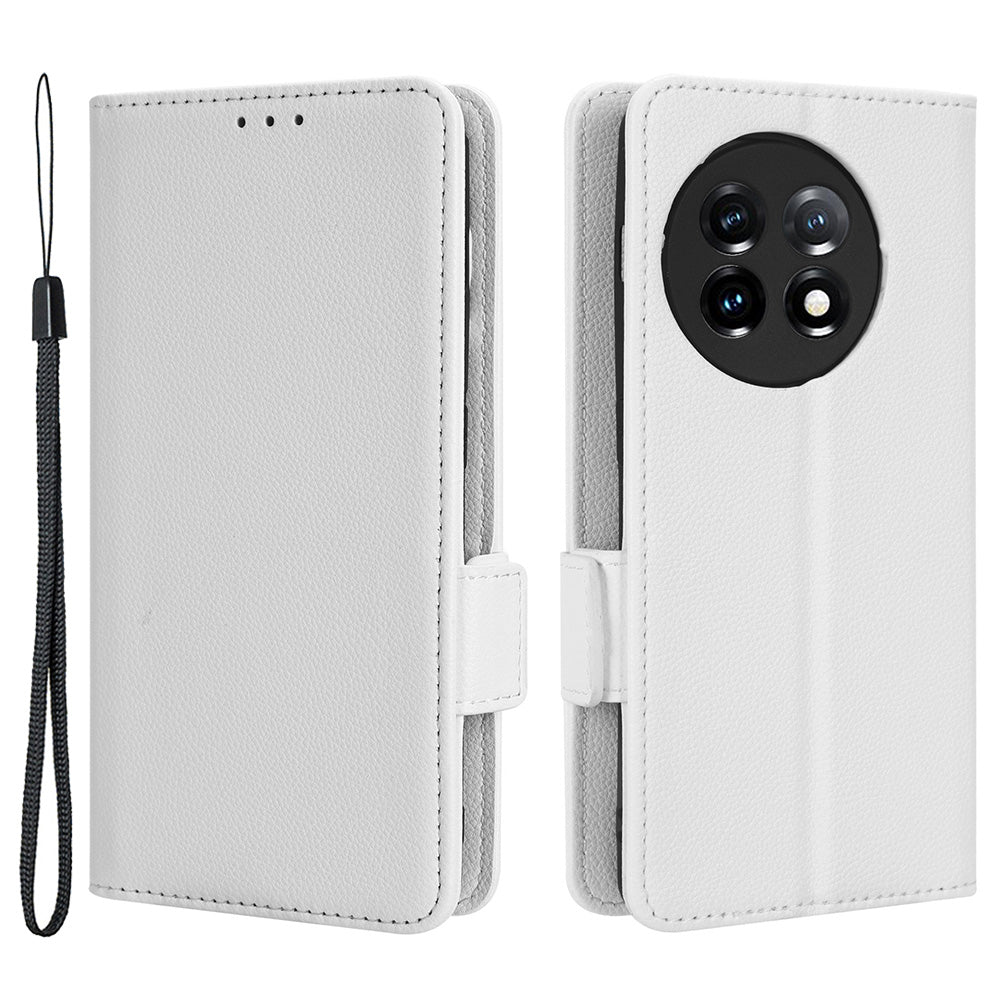 For OnePlus Ace 2 5G / 11R 5G Phone Case Folding Stand Litchi Texture Leather Wallet Phone Cover