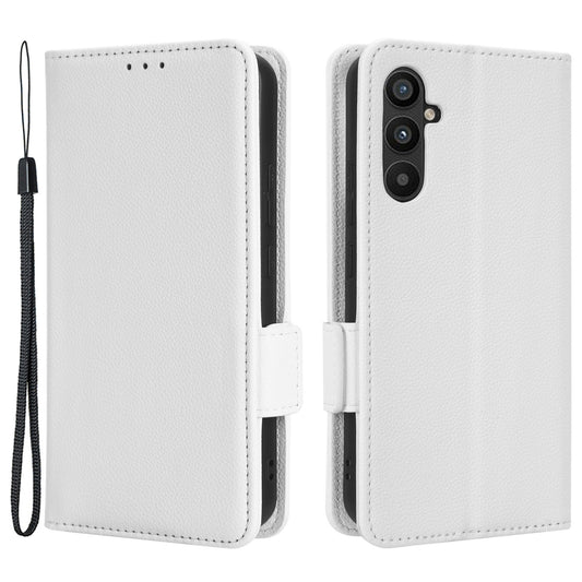 For Samsung Galaxy A24 4G PU Leather Phone Case Litchi Texture Wallet Stand Protective Phone Cover