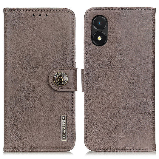 KHAZNEH For Honor X5 4G PU Leather Cowhide Texture Phone Case Stand Wallet TPU Interior Protective Cover