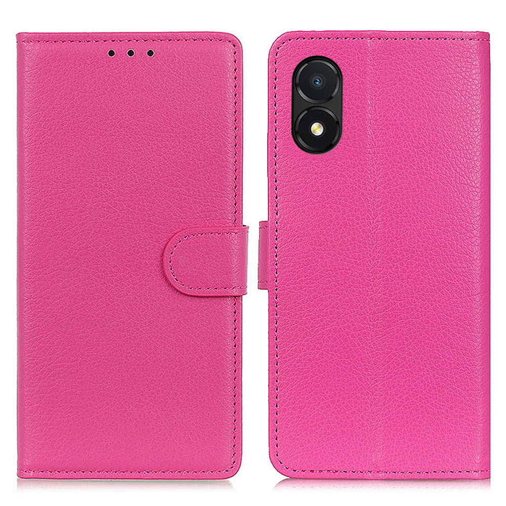 For Honor X5 4G Litchi Texture Phone Case Shockproof Leather Wallet Stand Mobile Phone Cover