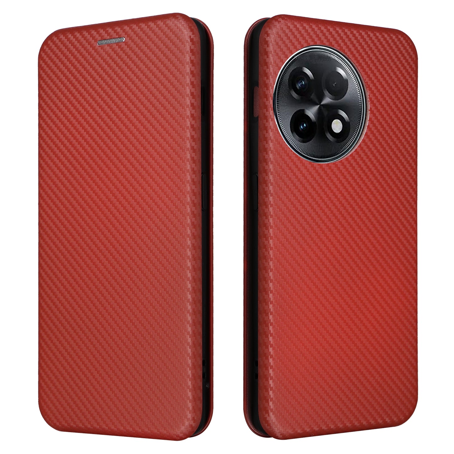 For OnePlus Ace 2 5G / 11R 5G Card Holder Phone Cover Carbon Fiber Texture Leather Phone Stand Case
