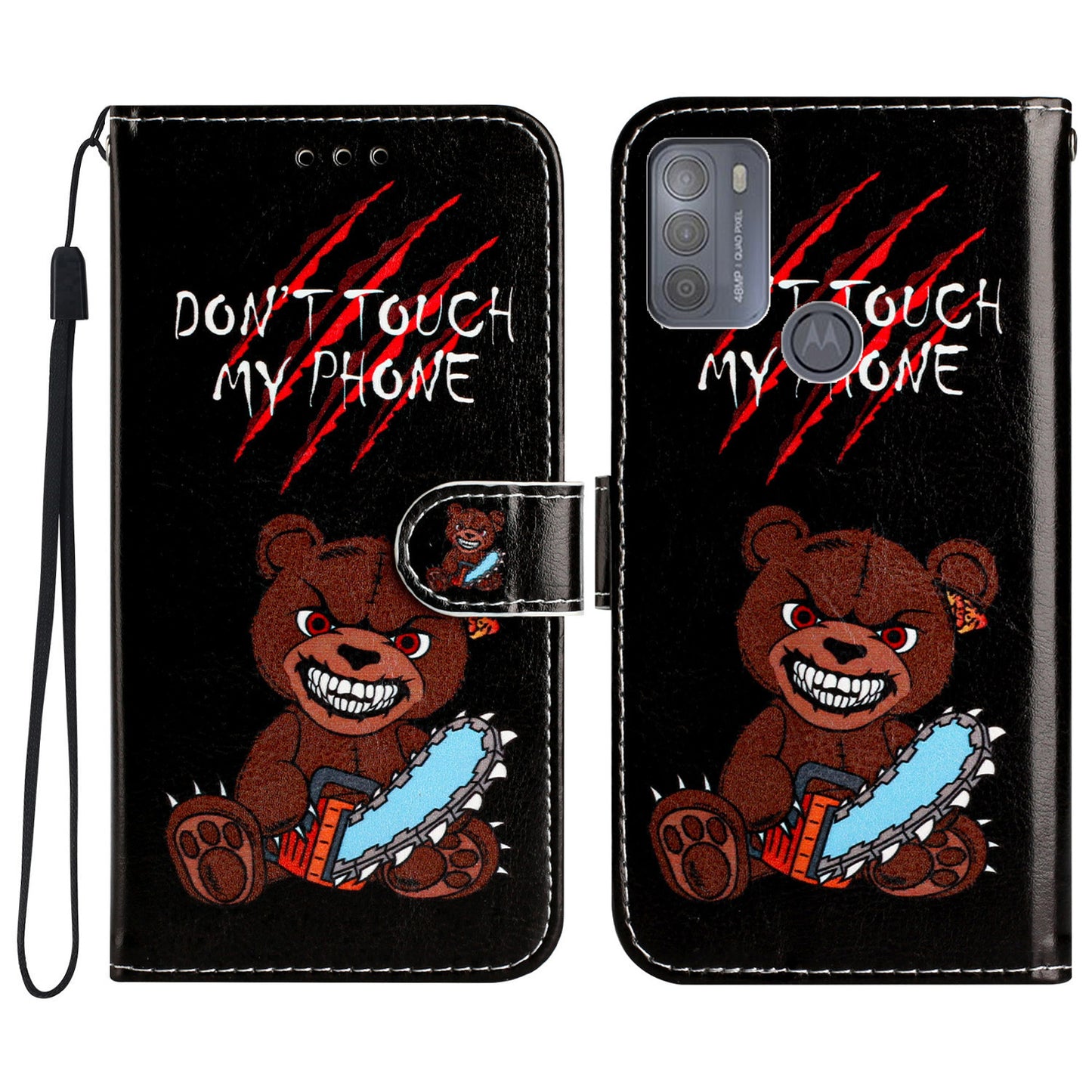 For Motorola Moto G50 4G Leather Wallet Phone Flip Case Pattern Printing Stand Cover