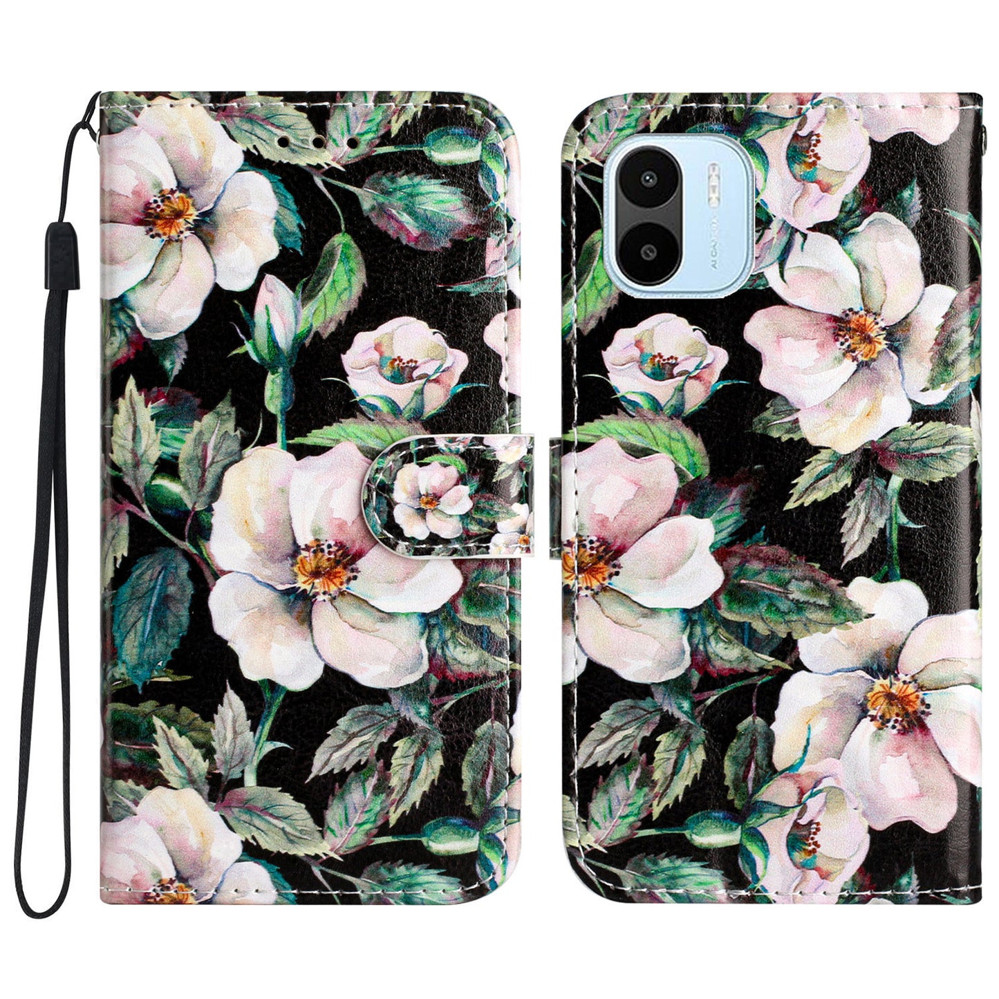 For Xiaomi Redmi A1 4G / A2 4G Phone Case PU Leather Pattern Printing Stand Wallet Flip Cover