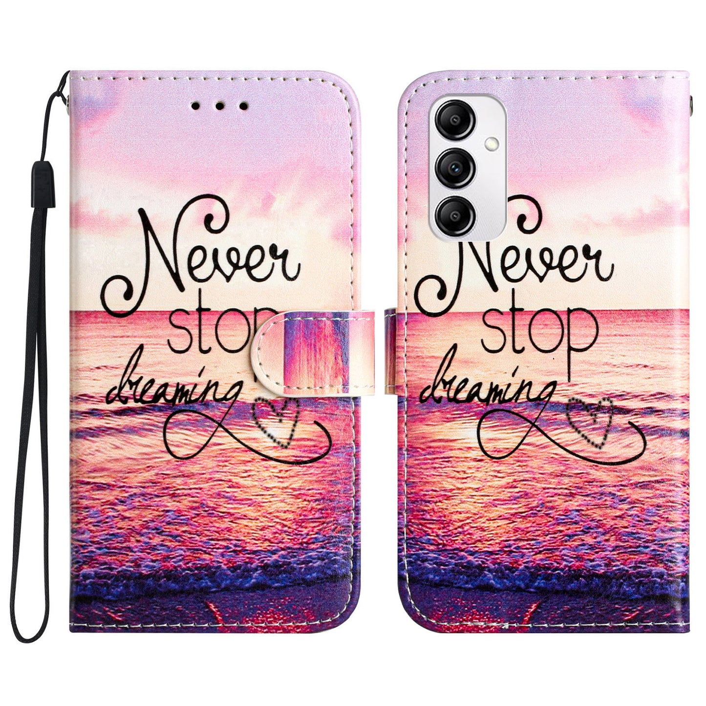 Wallet Case for Samsung Galaxy A14 5G , PU Leather Pattern Printing Handbag Stand Flip Phone Cover