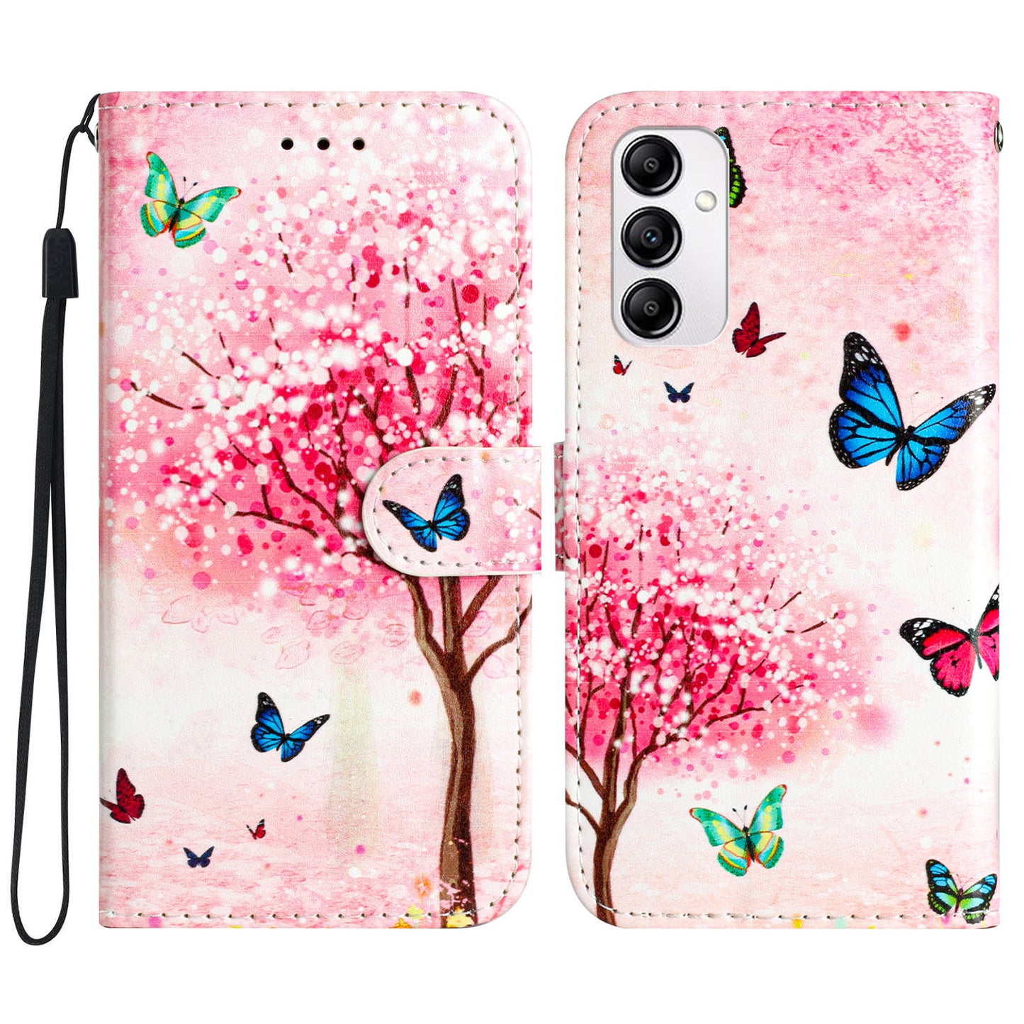 Wallet Case for Samsung Galaxy A14 5G , PU Leather Pattern Printing Handbag Stand Flip Phone Cover