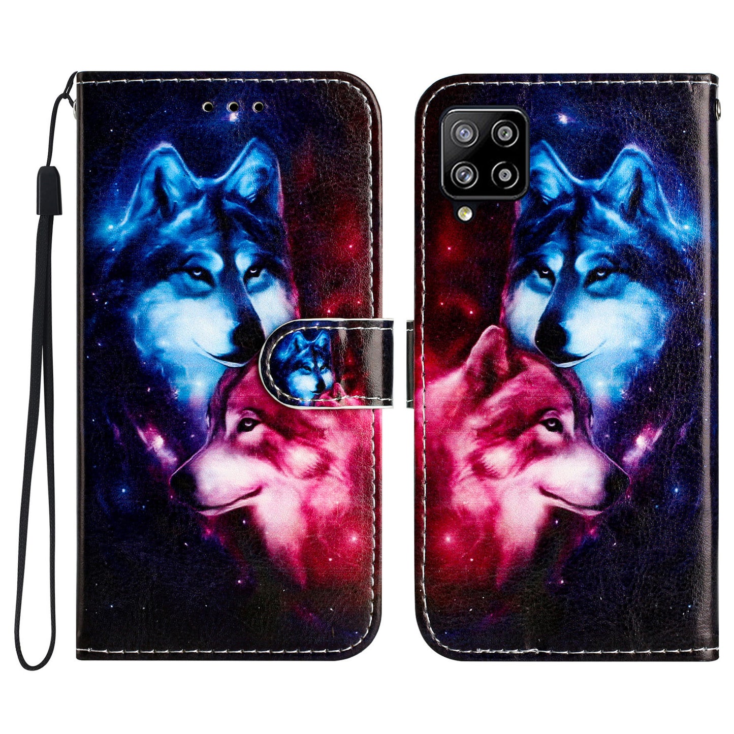 Pattern Printing Phone Case for Samsung Galaxy A22 4G (EU Version) , Leather Folding Stand Wallet Cover