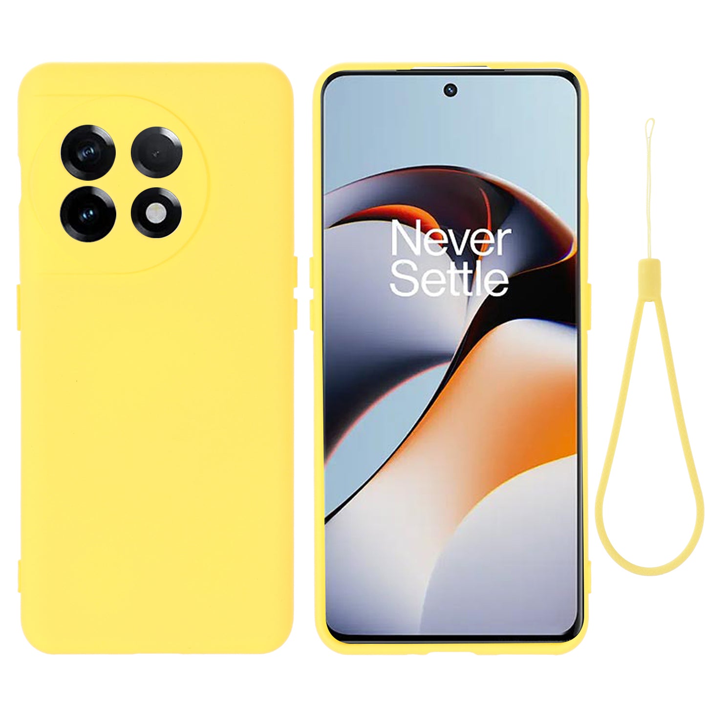 For OnePlus Ace 2 5G / 11R 5G Liquid Silicone Phone Case Anti-Scratch Slim Cover