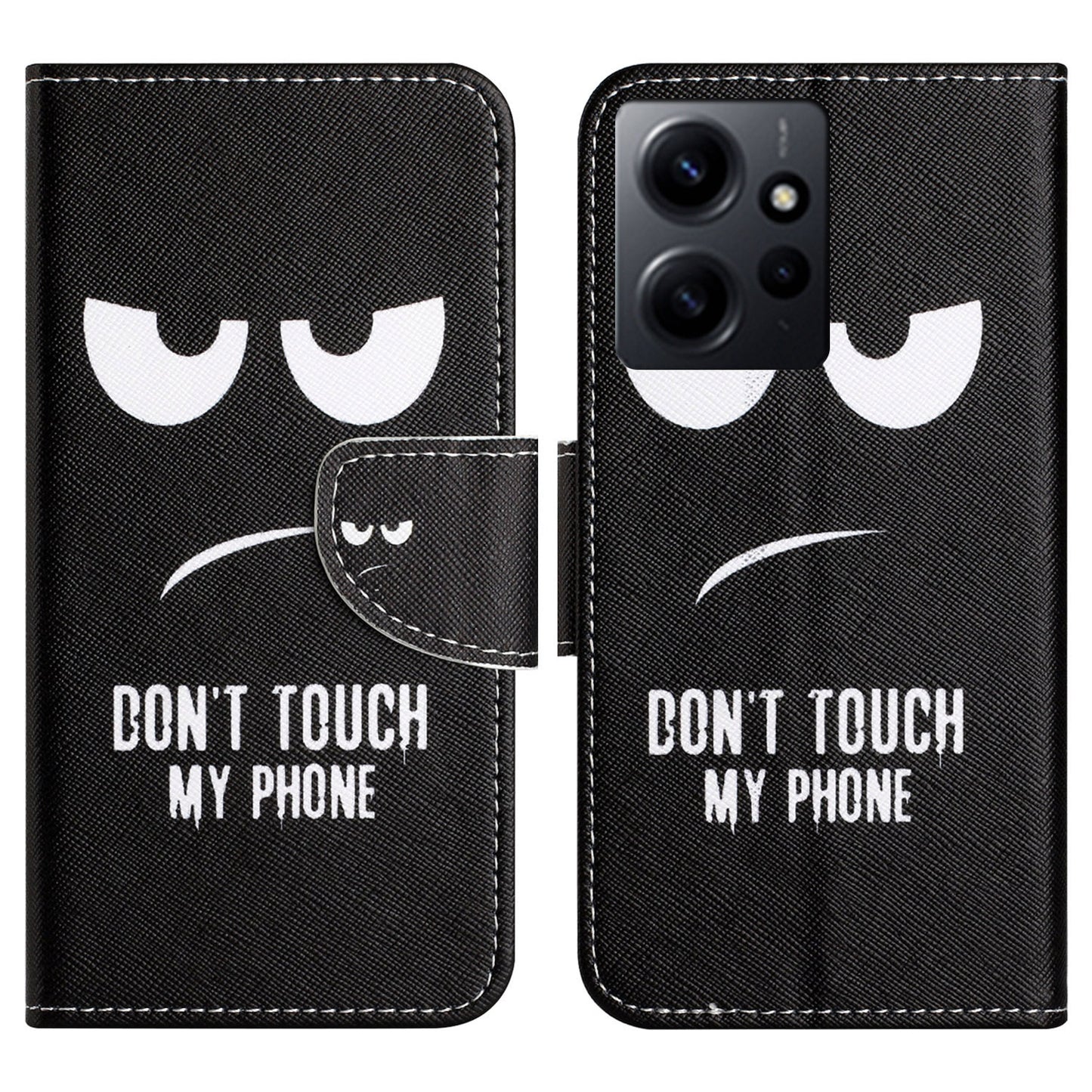 For Xiaomi Redmi Note 12 4G Stand Phone Leather Case Wallet Pattern Printing Phone Cover