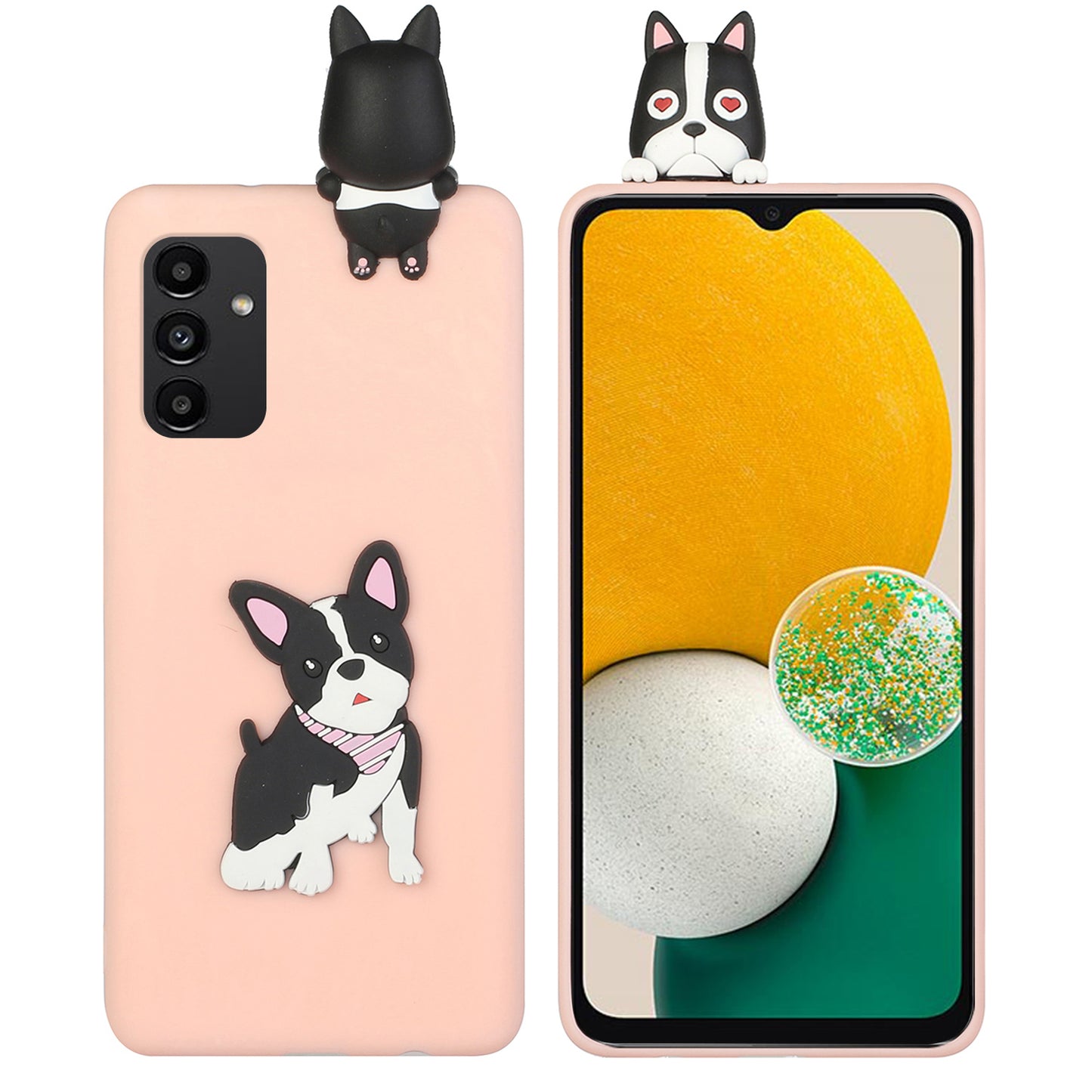 YX Series For Samsung Galaxy A14 4G / 5G TPU+Siliocne Cover Cute 3D Cartoon Character Phone Case