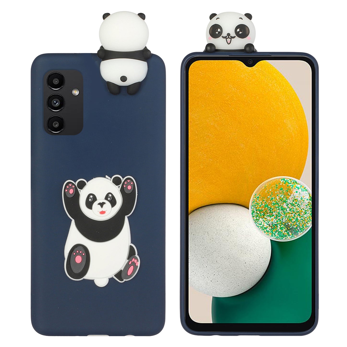YX Series For Samsung Galaxy A14 4G / 5G TPU+Siliocne Cover Cute 3D Cartoon Character Phone Case