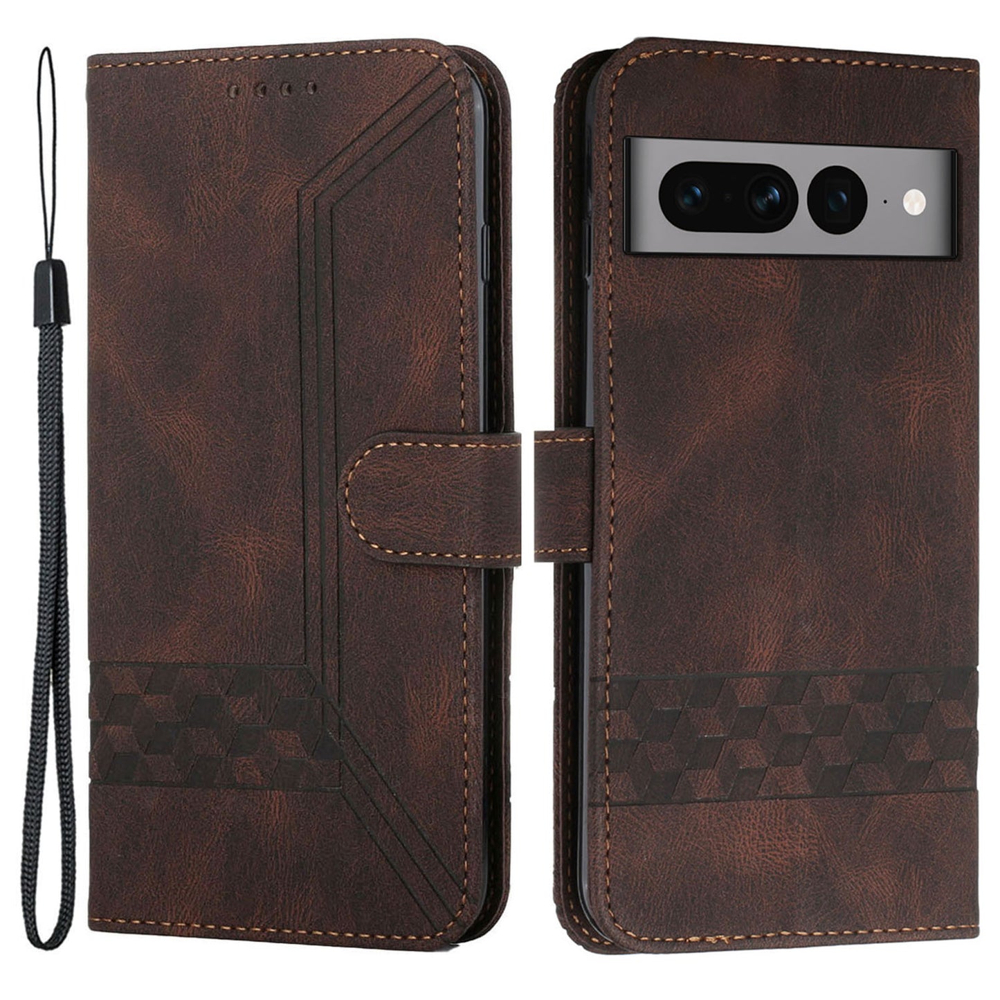 YX0010 Series for Google Pixel 7 Pro 5G Wallet Phone Case Pattern Imprinted Stand PU Leather Magnetic Flip Cover