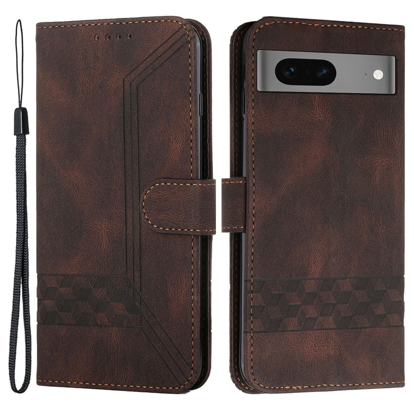 YX0010 Series for Google Pixel 7 5G Stand Phone Case Imprinted Pattern PU Leather Phone Wallet Cover