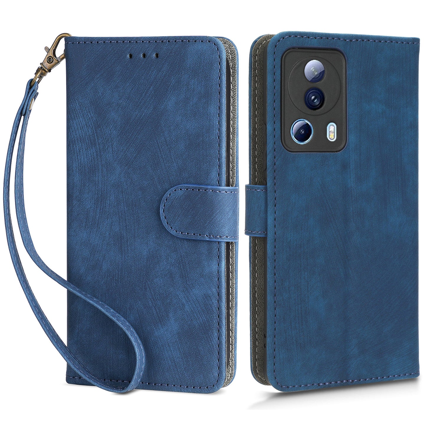 For Xiaomi 13 Lite / Civi 2 5G Wallet Phone Case RFID Blocking Stand Phone Leather Cover with Strap