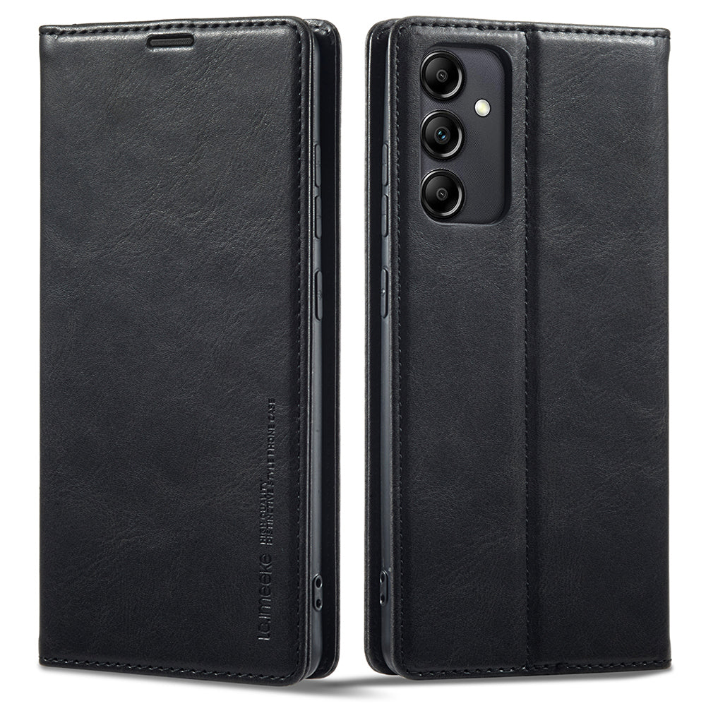 LC.IMEEKE For Samsung Galaxy A14 4G / 5G PU Leather Flip Wallet Case RFID Blocking Stand Phone Cover