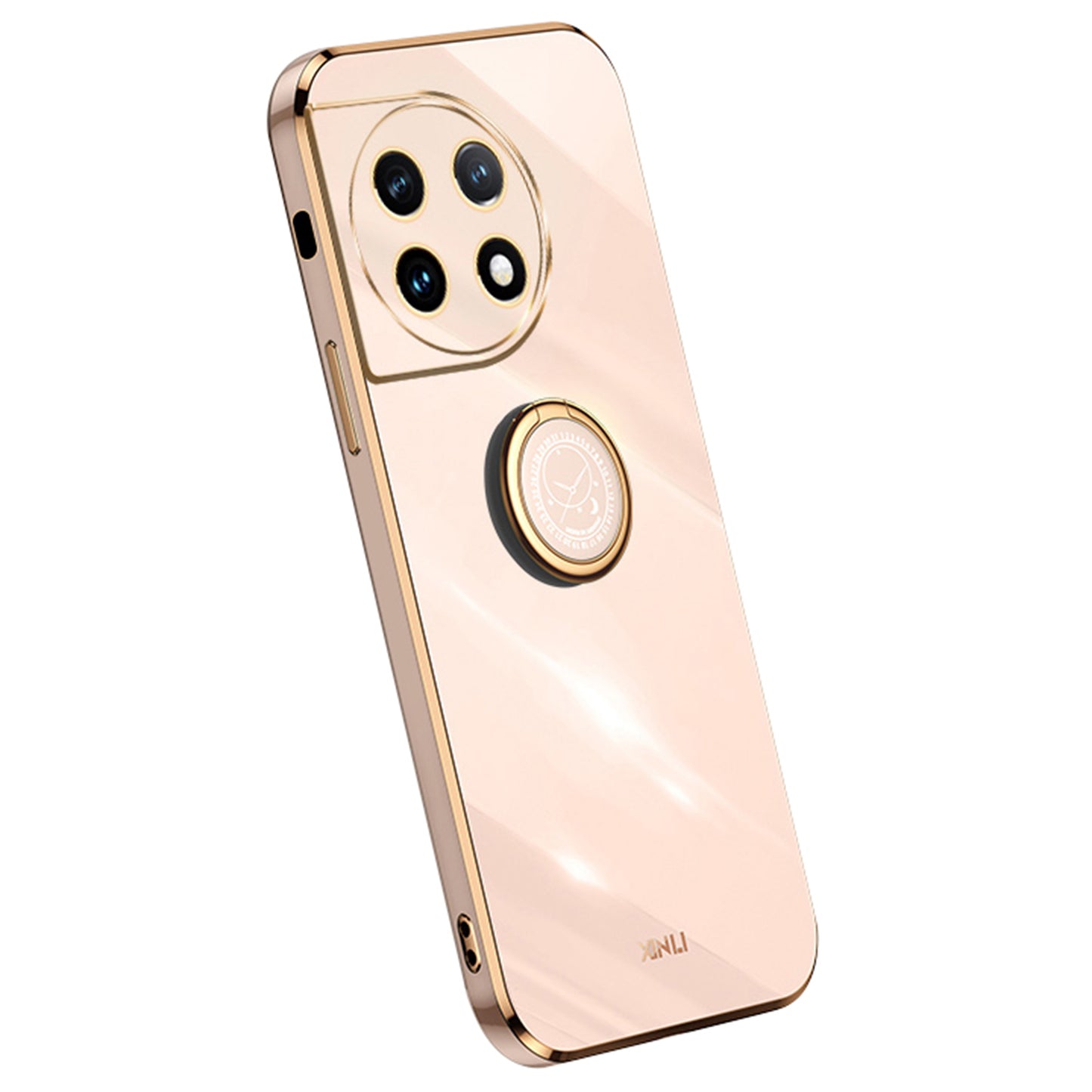 XINLI For OnePlus Ace 2 5G / 11R 5G Electroplating Phone Case Ring Kickstand Soft TPU Phone Cover