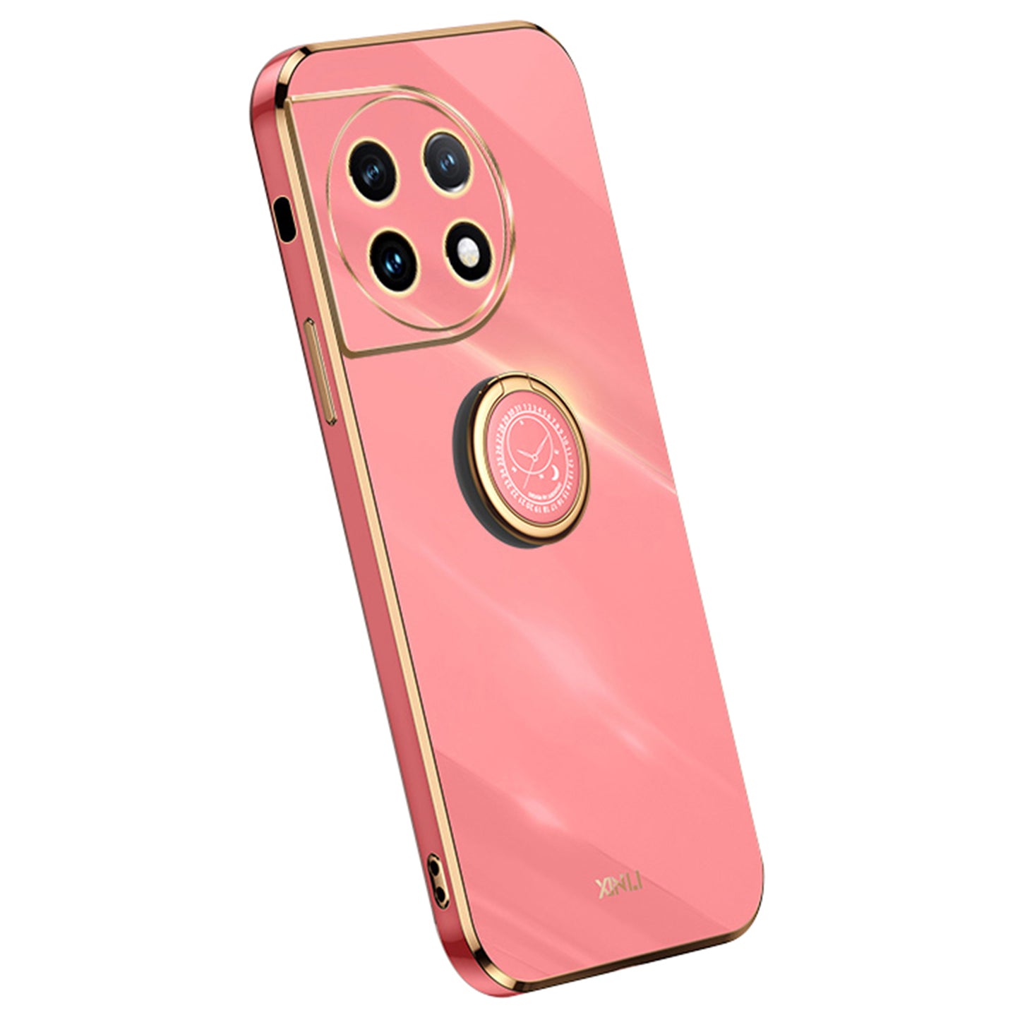 XINLI For OnePlus Ace 2 5G / 11R 5G Electroplating Phone Case Ring Kickstand Soft TPU Phone Cover