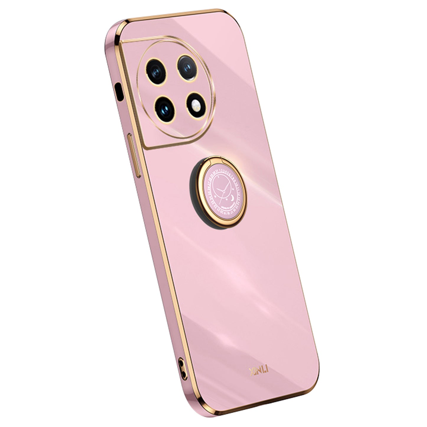 XINLI For OnePlus Ace 2 5G / 11R 5G Electroplating Phone Case Ring Kickstand Soft TPU Phone Cover
