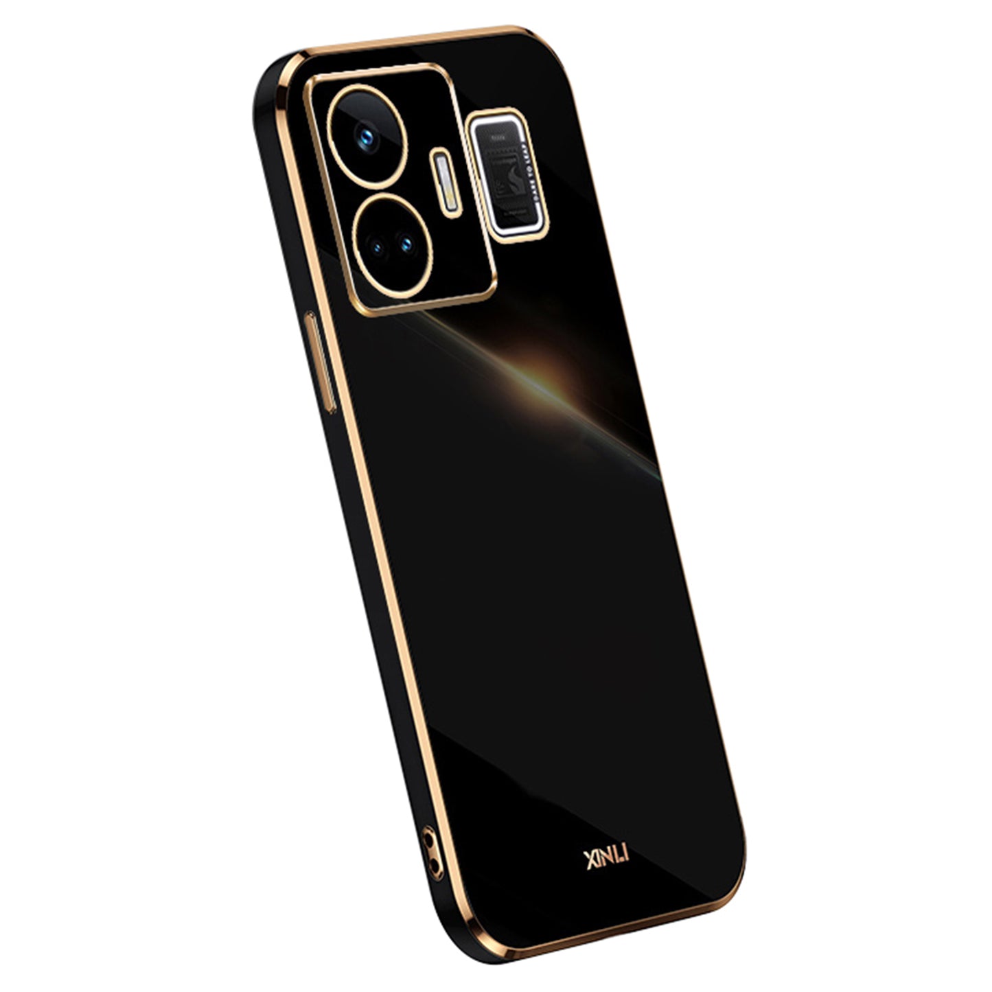 XINLI For Realme GT Neo 5 5G Phone TPU Case Electroplating Phone Cover with Full Camera Lens Protection