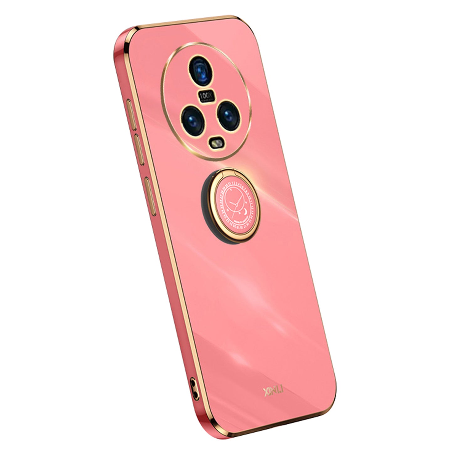 XINLI For Honor Magic5 Ring Kickstand Phone Case Electroplating TPU Phone Back Cover