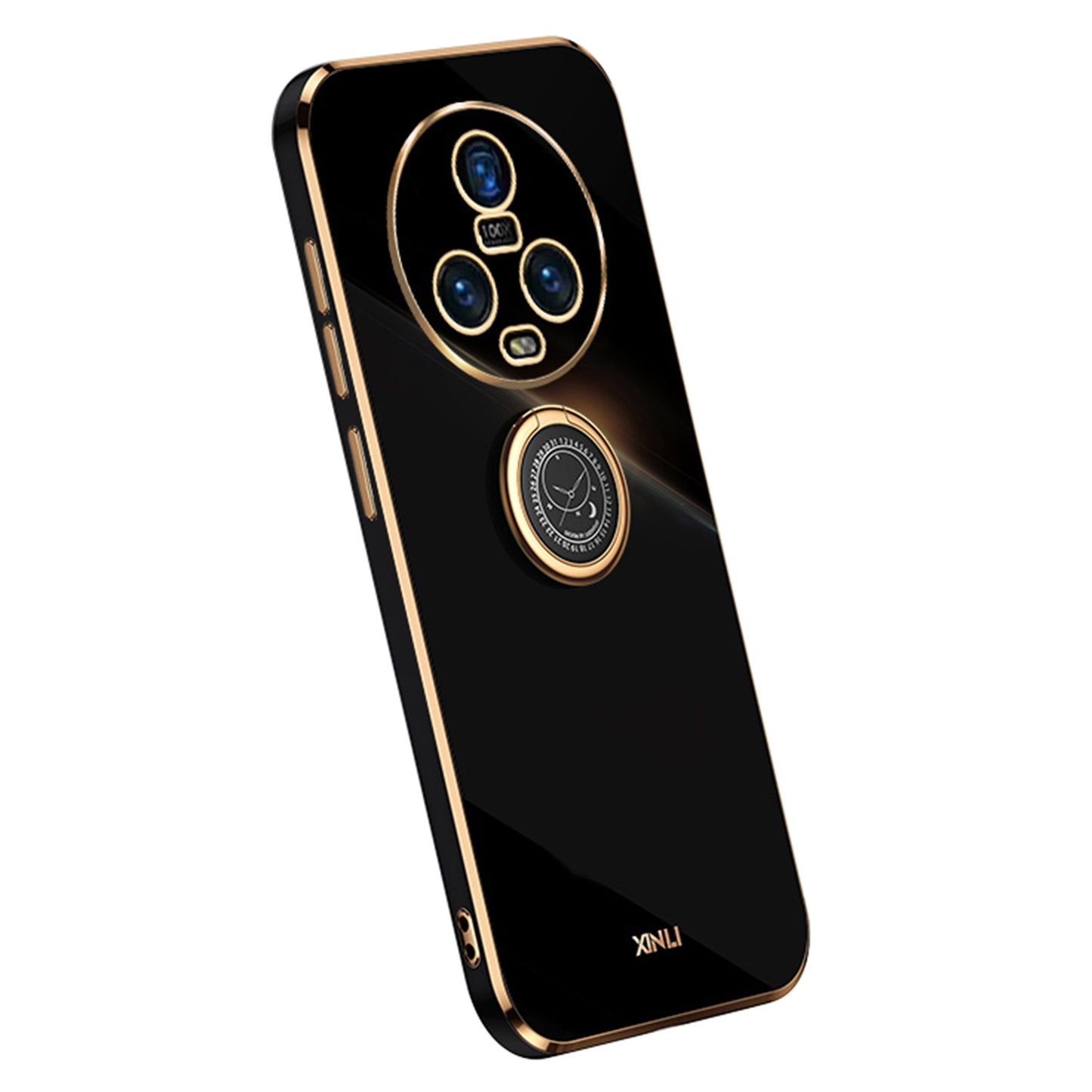 XINLI For Honor Magic5 Ring Kickstand Phone Case Electroplating TPU Phone Back Cover