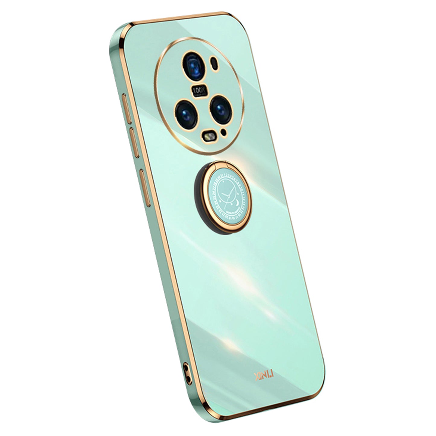 XINLI For Honor Magic5 Pro Soft TPU Phone Case Ring Kickstand Electroplating Cell Phone Cover