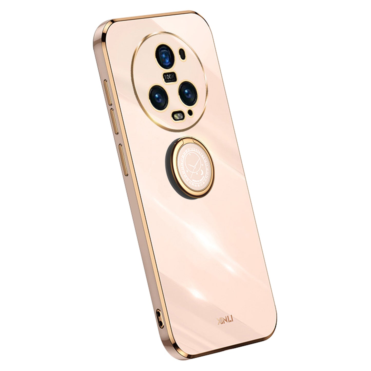 XINLI For Honor Magic5 Pro Soft TPU Phone Case Ring Kickstand Electroplating Cell Phone Cover